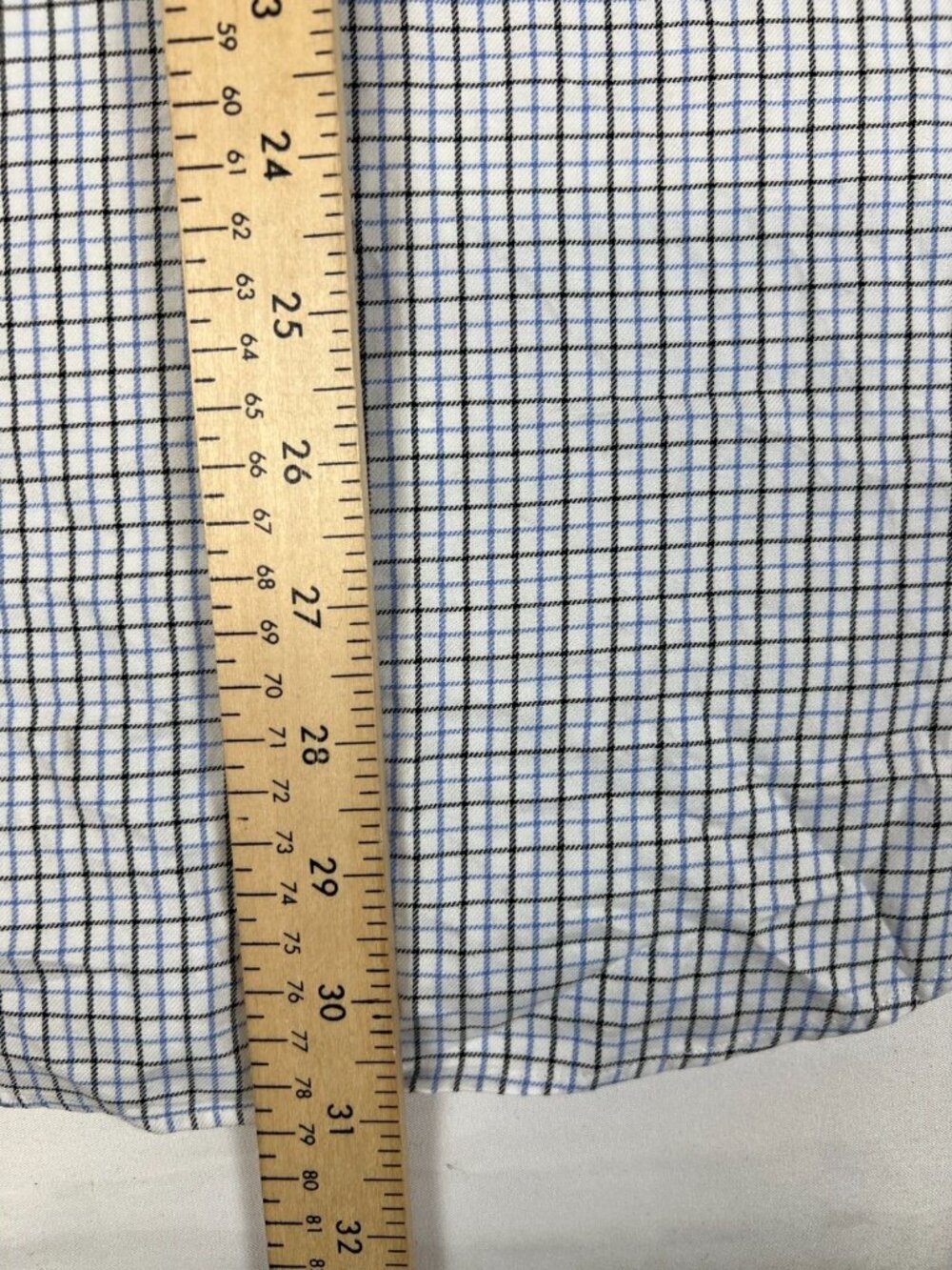 Polo Ralph Lauren Men 17 32/33 Blue White Plaid Regent Classic Fit Dress Shirt - Picture 6 of 9